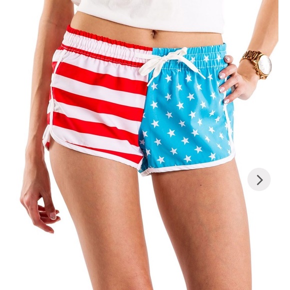 Tipsy Elves - American Flag Shorts - Picture 1 of 3